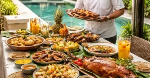 Filipino Meals Perfect for Private Villa Gatherings, Filipino meals villa gatherings, Filipino party food catering, shared dining Filipino cuisine