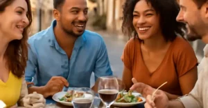 Memorable Travel Experiences Often Begin Around a Table, memorable travel experiences often begin around a table, food and travel memory formation, shared meals and cultural immers