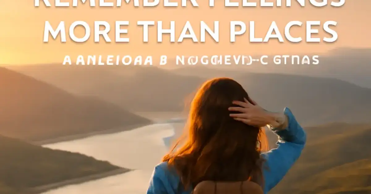 Why Travelers Remember Feelings More Than Places